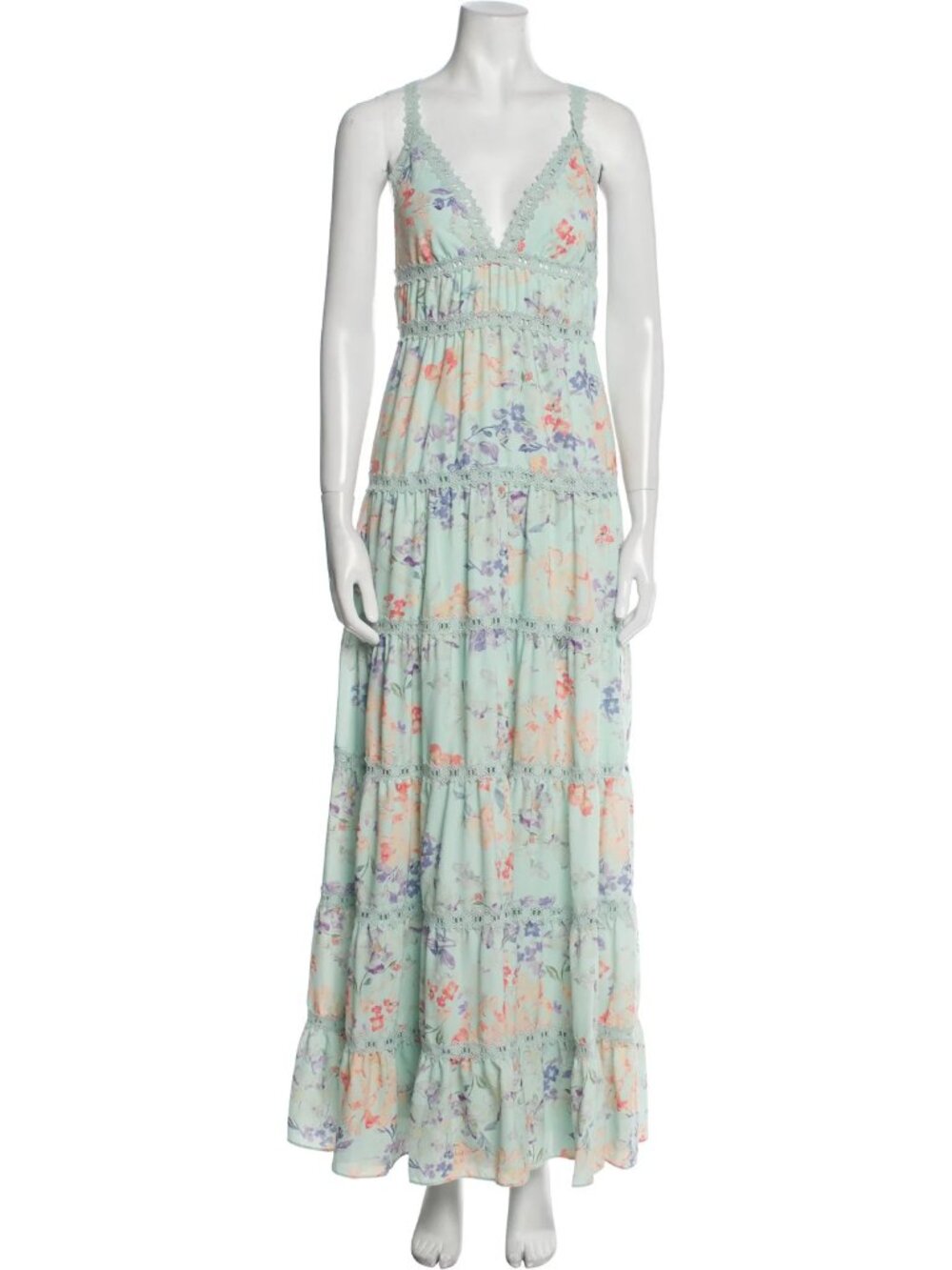 Alice + Olivia Floral Long Dress XS